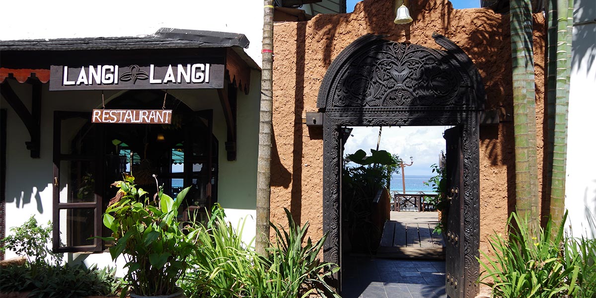 Restaurant de l'hotel Langi Langi